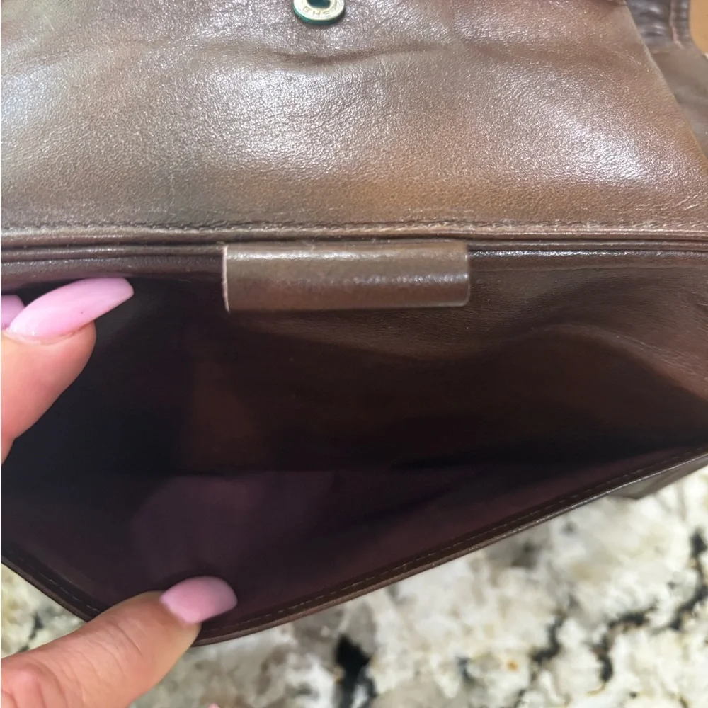 Dior Monogram Checkbook wallet in Brown